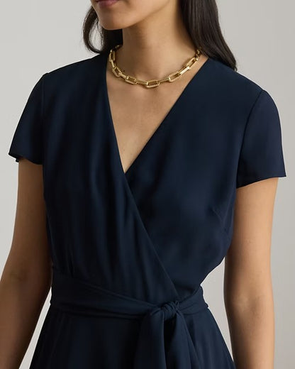 Georgette A-Line Midi Dress