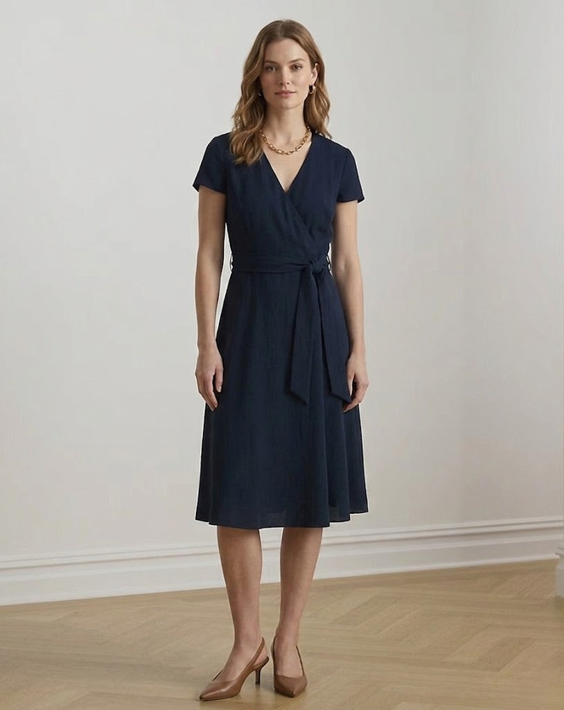 Georgette A-Line Midi Dress